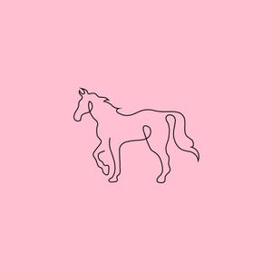 Enkele regel paard tekening - tattoo idee - SVG - png - pdf - grafisch ontwerp - vector - diy - clipart - knutselen - ambacht - papier - kaart