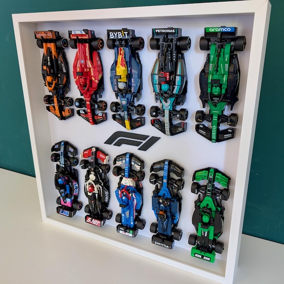 LEGO F1 Speed Champions Display Frame – Collectible Car Organizer