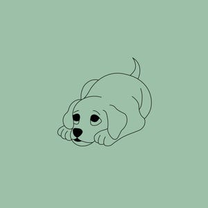Impressão de desenho de cachorro - Idéia de tatuagem - SVG - PNG - PDF - Design gráfico - Vetor - faça você mesmo - Clipart - Artesanato - Artesanato - Papel - Criação de cartões