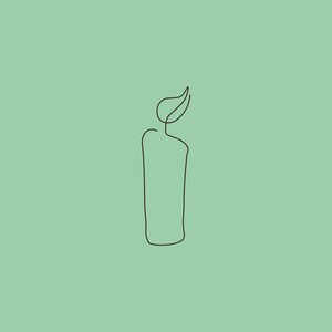 Rysunek świecy z pojedynczą linią - tatuaż - SVG - PNG - PDF - projekt graficzny - wektor - diy - Clipart - rzemiosło - rzemiosło - papier - tworzenie kartek