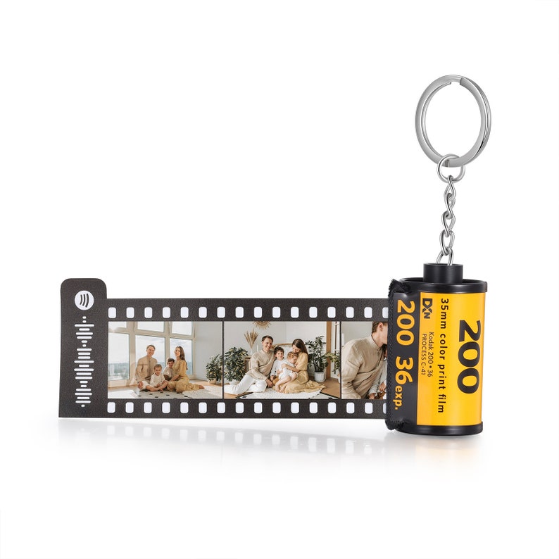 Custom Photos Film Camera Roll Keychain Film with Spotify code Graduation Gift Birthday giftChristmas Gifts image 7