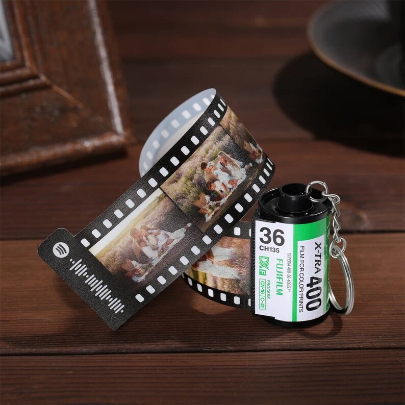 Custom Photos Film Camera Roll Keychain Film with Spotify code Graduation Gift Birthday giftChristmas Gifts image 9