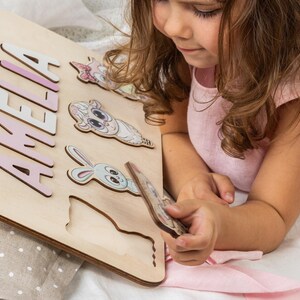 Personalized Name Puzzle. The Perfect Gift for Baby Showers. Personalized Name Puzzle for 1st Birthdays. Toddlers Learning Toy
