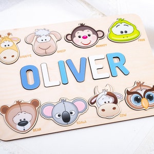 Personalized Name Puzzle, Custom Name Puzzle, First Birthday Gift, Personalized Baby Shower Gift, Toddler Gift, Name Puzzles for Toddlers