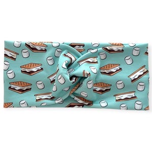 S&#39;mores Print Stretch Headband - Adult Women&#39;s Headband