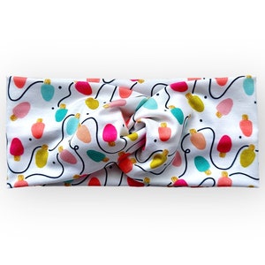 Christmas Lights Headband | Stretch Headband | No Slip Headband | Headband for Women | Revelry Headband Co.