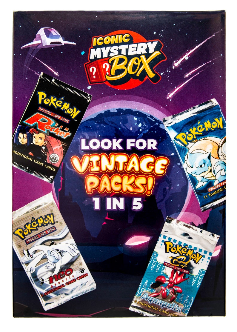Pokemon Iconic Mystery Booster Box Pokémon Etsy