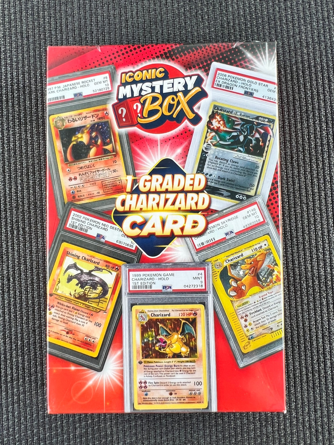Pokémon Mystery Graded Charizard Box PSA/BGS/CGC Sealed 1st Etsy