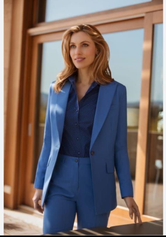 Womens Blue Suits & Tailoring