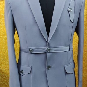 Men Blue Suit, Wedding 3 Piece Suits, Slim Fit One Button Party Wear Prom Suits gift for men Blue tuxedo for him gift for birthday love.