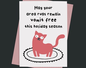 Funny Holiday Cat Card, Card from Cat, Christmas Card for Cat Lovers, funny Christmas card, cat Christmas, cat mom, cat lady, cat mom,
