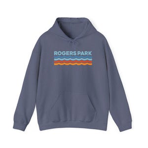 Rogers Park Hoodie - Chicago Neighborhood Sweatshirt - 60626 - Beach Lovers Hoodie - Chicago Hoodie - Retro Design - Neighborhood Pride