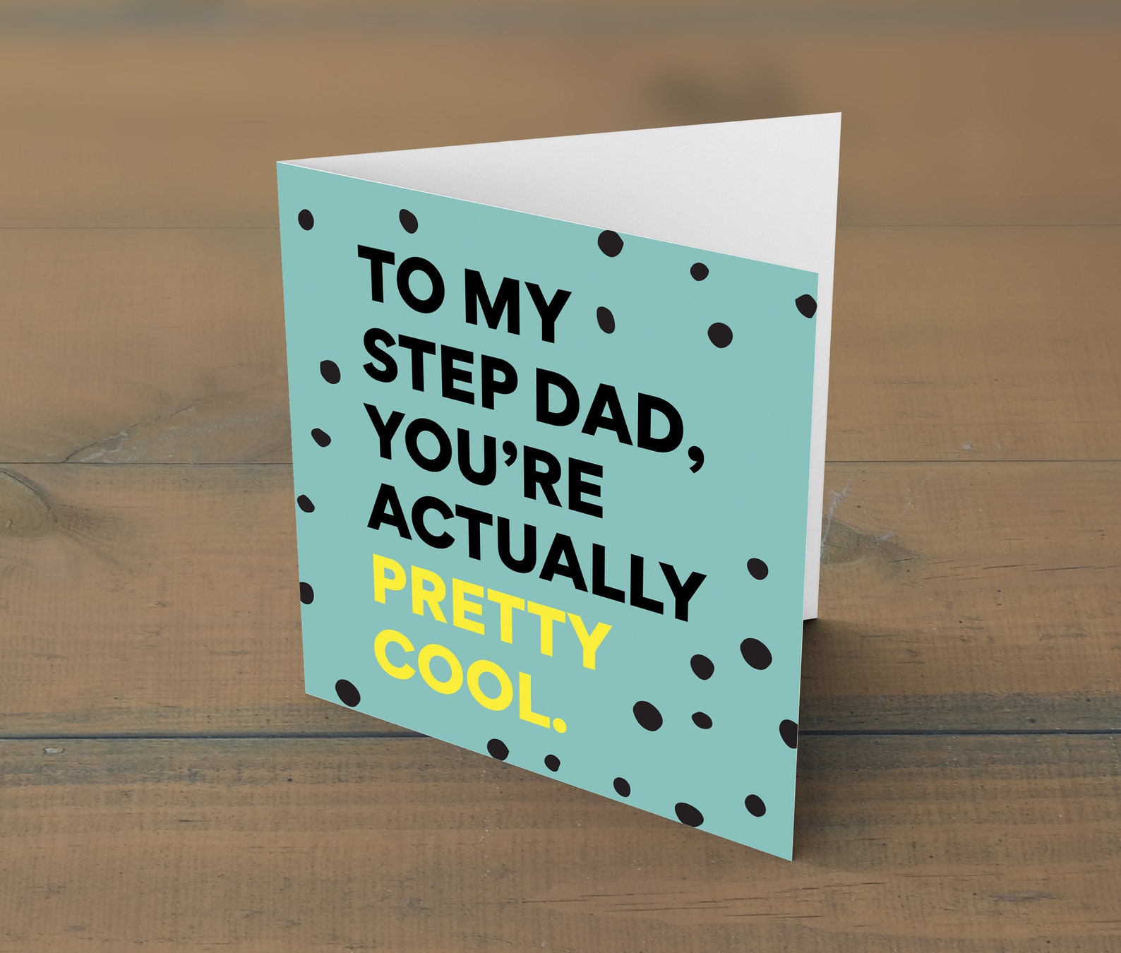 Stepdad Card, Printable Fathers Day Card, Stepfather Card, Card From Kids, Funny Fathers Day ...