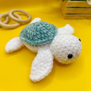 Turtle Toy Plushie-Handmade Turtle-Crocheted Amigurumi Sea Turtle-Baby Turtle-Great Gift for kids