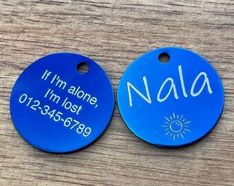 Christmas Gift for Pets, Personalized Tags for Cats, Cat ID Tag, Cat Tag Fish Symbol, Cat Tag Collar, Pet Name Tag, Engraved Kitten Tag