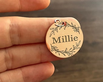 Engraved Dog Tags, Dog Collar Tags, Dog ID Tags, Pet Name Tags, Puppy Tags, Personalized Dog Tags, Cat Name Tags, Custom Cat Tags