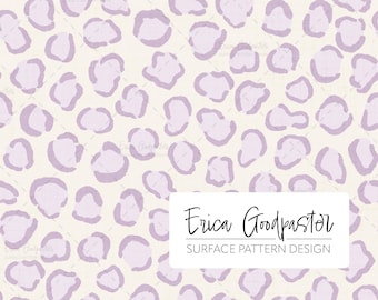 Faded Lilac Leopard Repeating Pattern Instant Download 300 DPI PNG for Digital Paper Scrapbooking Crafts Light Purple Lavender