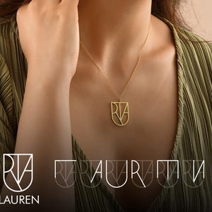 Custom Name Logo Necklace,Personalized Name Logo Jewelry,Birthday Gift For Her,Christmas Gifts,Made in USA