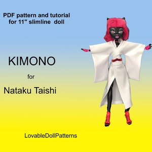 以下が含まれることがあります： LovableDollPatternsによる「KIMONO for Nataku Taishi」というタイトルの、28cmのスリムな人形用の着物用のPDFパターンとチュートリアルです。