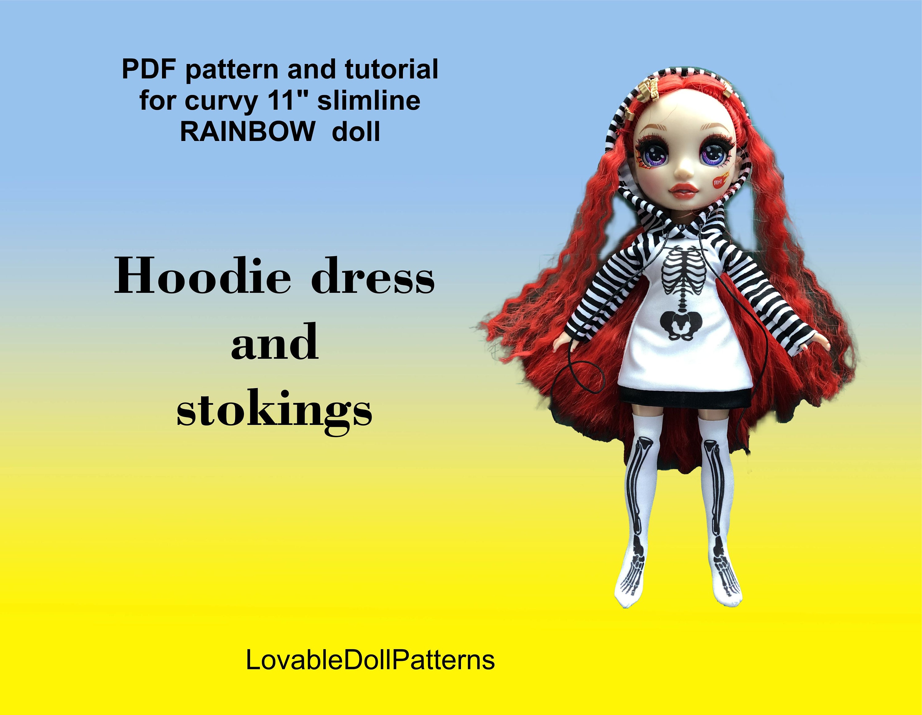 PDF Pattern and Tutorial on How to Make Hoodie Dress & Etsy