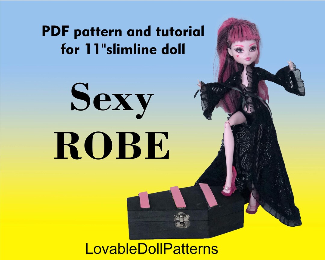 PDF Pattern and Tutorial on How to Make Sexy Robe for 11