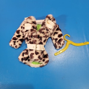Vintage Barbie Francie Leopard Print PONY COAT 1965 #1240