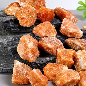 Natural Raw Sunstone Stone, Rough Sunstone, Mineral Samples
