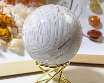 ホワイトメキシカンクレイジーレースアゲートスフィア - Etsy 日本
