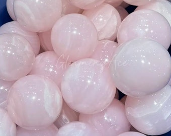 Pink Calcite Sphere Mangano Crystal Sphere Crystal Healing