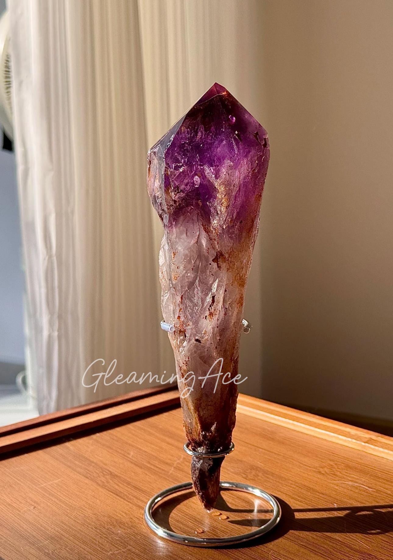 Natürliche Amethyst Wurzel, raue Amethyst Spitze, roher Amethyst Stab