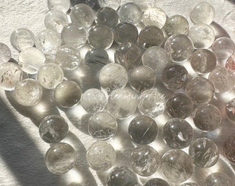 15-18mm Mini Clear Quartz Sphere, Small Clear Quartz Ball, Healing Crystal Sphere, Metaphysical Healing 1 PC