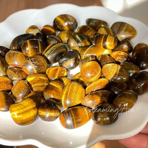 Natural Tiger Eye Tumbled Stone, Tiger Eye Gemstone, Crystal Gifts Wholesalers