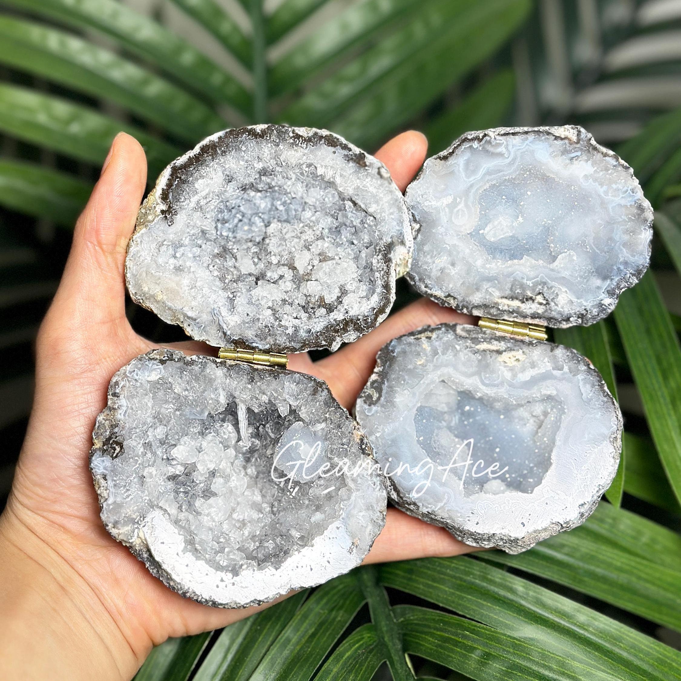 Brazilian Crystal Geode Ring Boxes, Geode Agate Jewelry Box, Idea