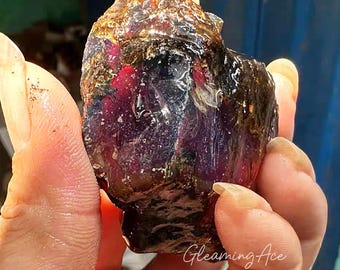 Naturalne surowe kamienie bursztynowe, surowe kryształy lecznicze z bursztynu 1 szt.