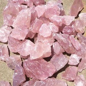 Natural Raw Rose Quartz, Pink Quartz, Rose Quartz Stone Specimen, Bulk Rough Rose Quartz Crystals, Healing Crystals: Choose Weight