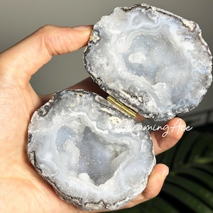 Brazilian Crystal Geode Ring Boxes, Geode Agate Jewelry Box, Idea ...