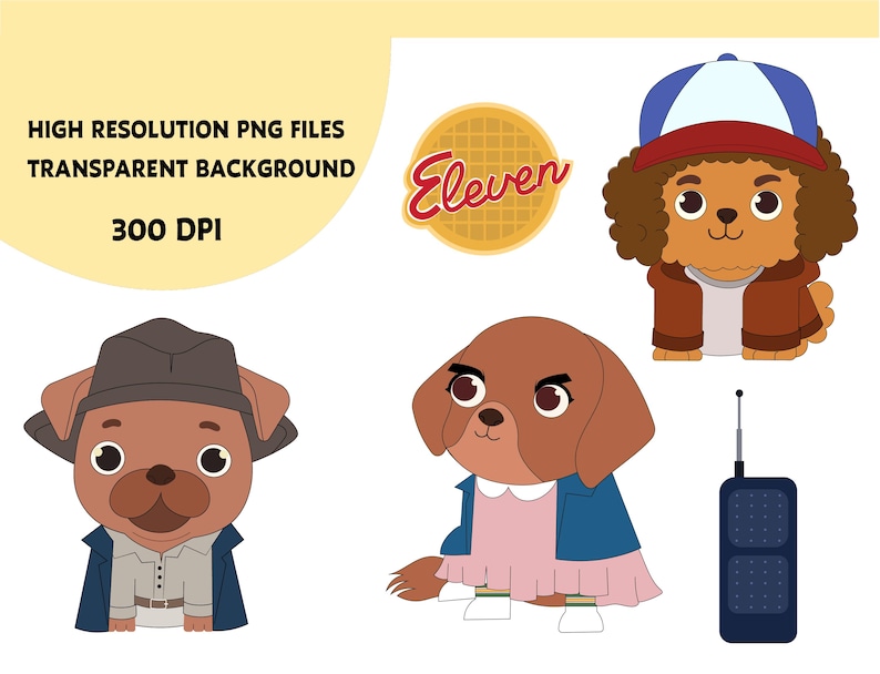 Cats Clipart, Dogs Design, Stranger Things Clipart, Stranger Things ...