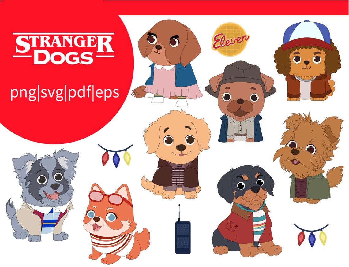 Cats Clipart, Dogs Design, Stranger Things Clipart, Stranger Things ...