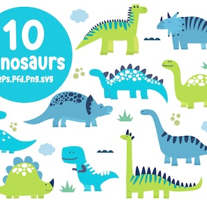 Dinosaurussen Design, Dinosaurussen Clipart bundel, Dinosaurussen Svg-bestanden, Instant Download, Dinosaurussen vector bestand, kinderen clipart, kinder clipart