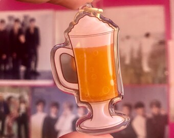 Butterbeer Epoxy Keychain