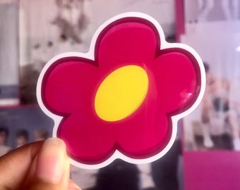 Totally Inspired Flower Vinyl Sticker