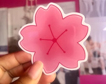 Pink Sakura Flower Vinyl Sticker