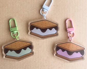 S’mores Acrylic Keychains
