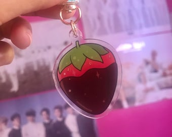Strawberry Acrylic Keychains
