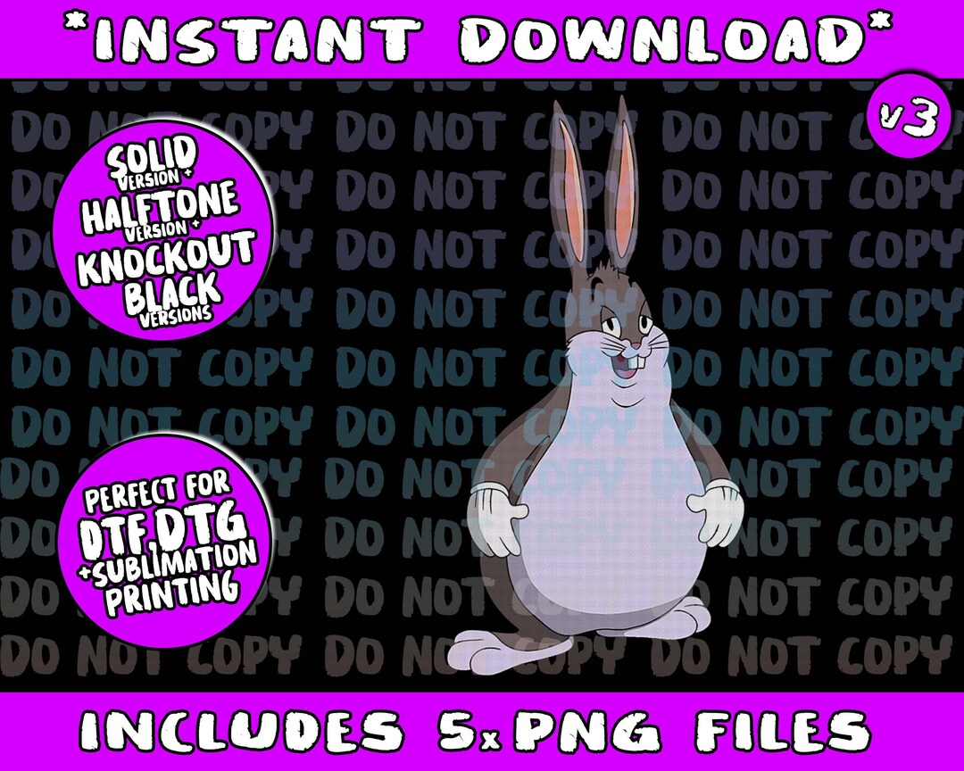 Big Chungus Meme Png Bundle Trending Png Popular Printable - Etsy