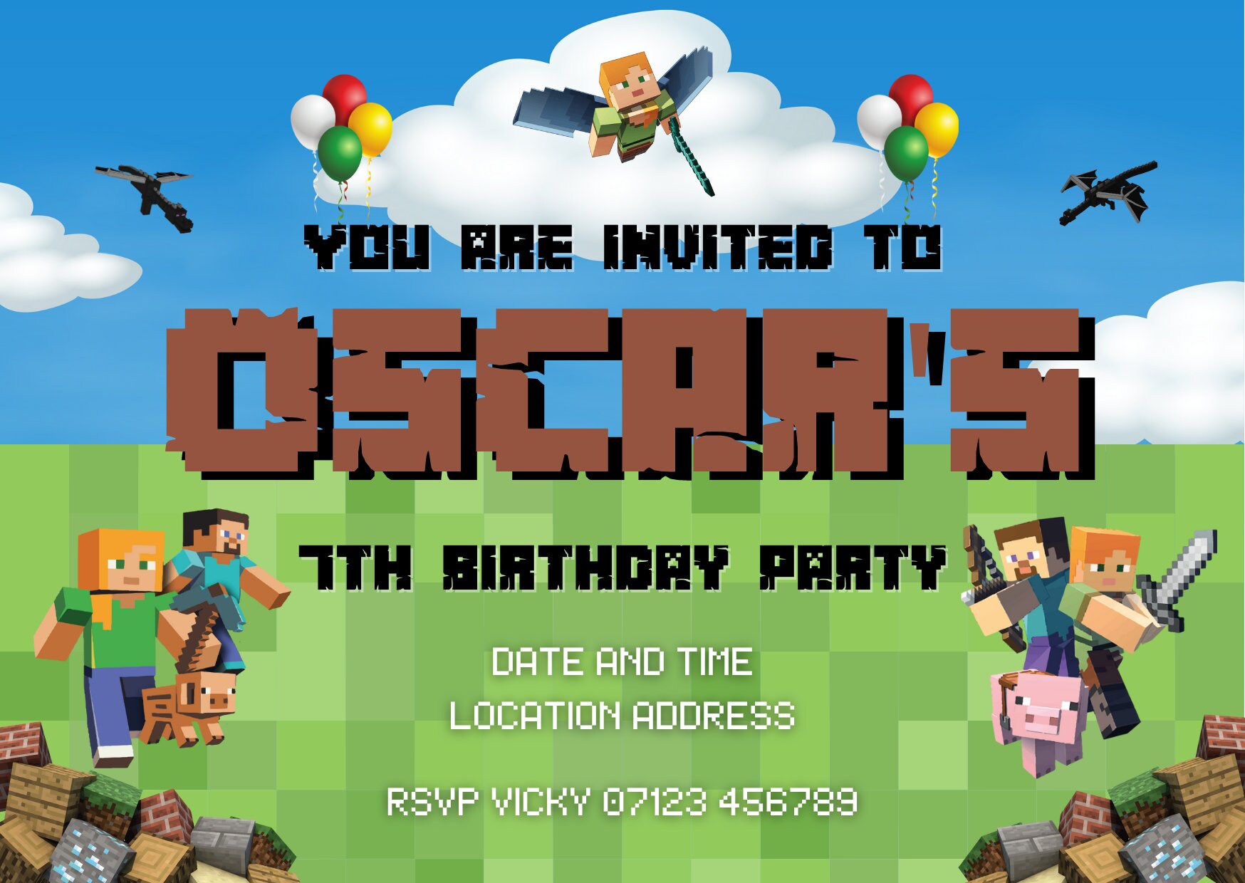 Personalized A6 Party Invites