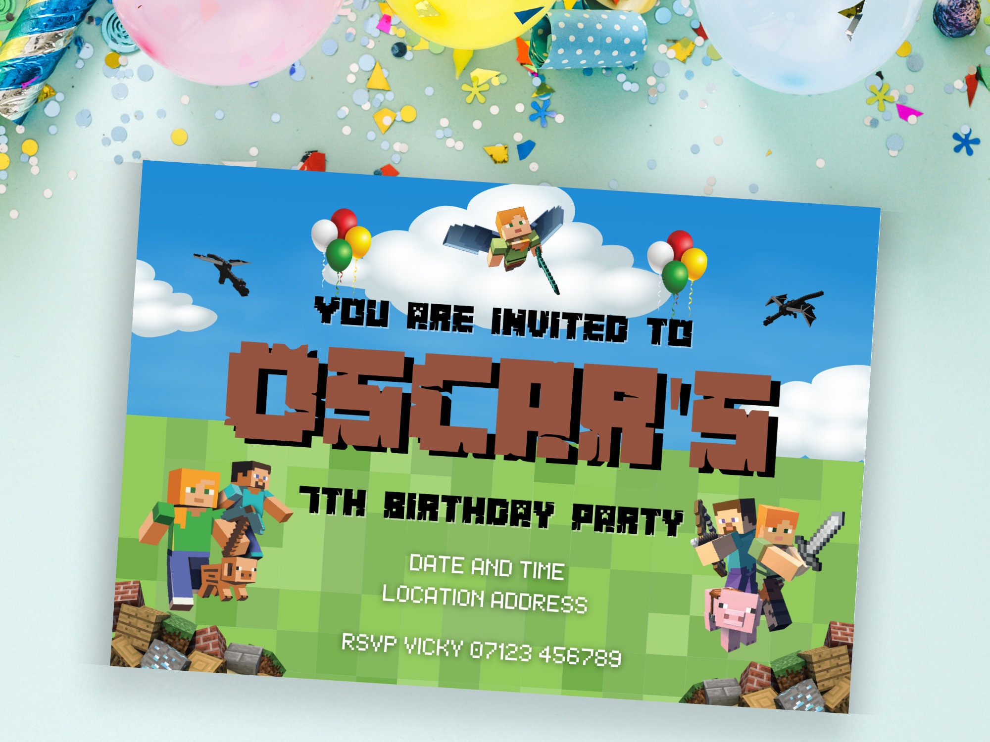 Personalized A6 Party Invites