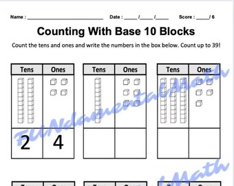 Base Ten Blocks - Etsy