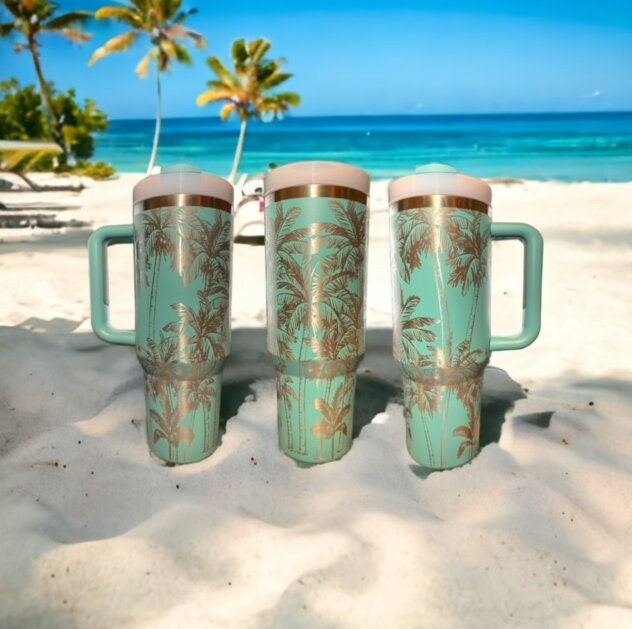 Vintage Long John Silvers Travel Mug Pink Large 22 oz Insulated Cup Beach  Ocean