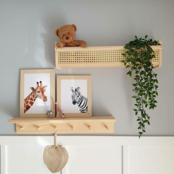 Rattan Bookcase Etsy